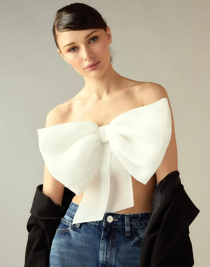 Women CLOTHING Cynthia Rowley Cupid039s Bow Bandeau
