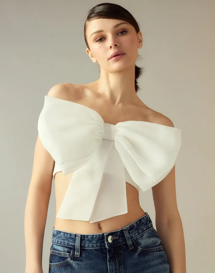 Women CLOTHING Cynthia Rowley Cupid039s Bow Bandeau