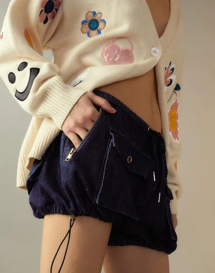 Women CLOTHING Cynthia Rowley Denim Cargo Shorts