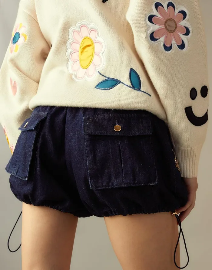 Women CLOTHING Cynthia Rowley Denim Cargo Shorts