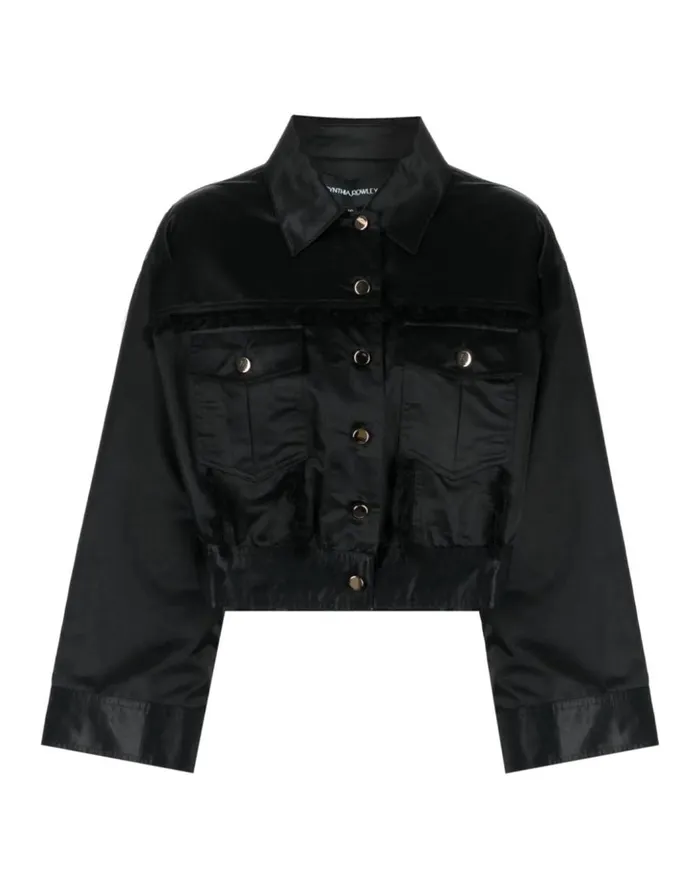 Women CLOTHING Cynthia Rowley Freya Satin Jacket
