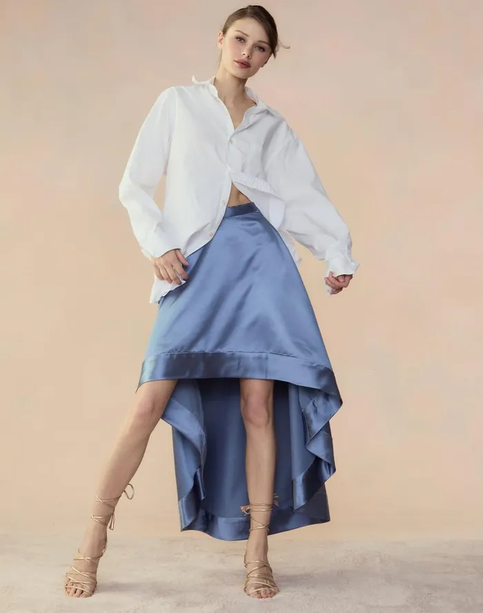 Women CLOTHING Cynthia Rowley Livia Satin Skirt