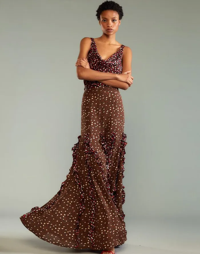 Women CLOTHING Cynthia Rowley Pippa Silk Skirt