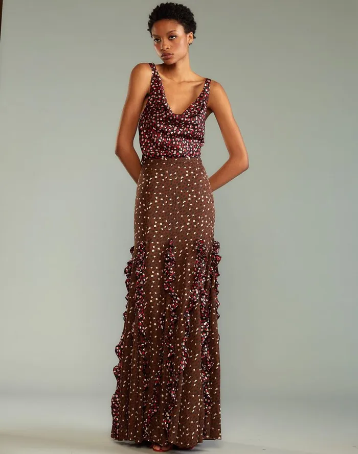 Women CLOTHING Cynthia Rowley Pippa Silk Skirt
