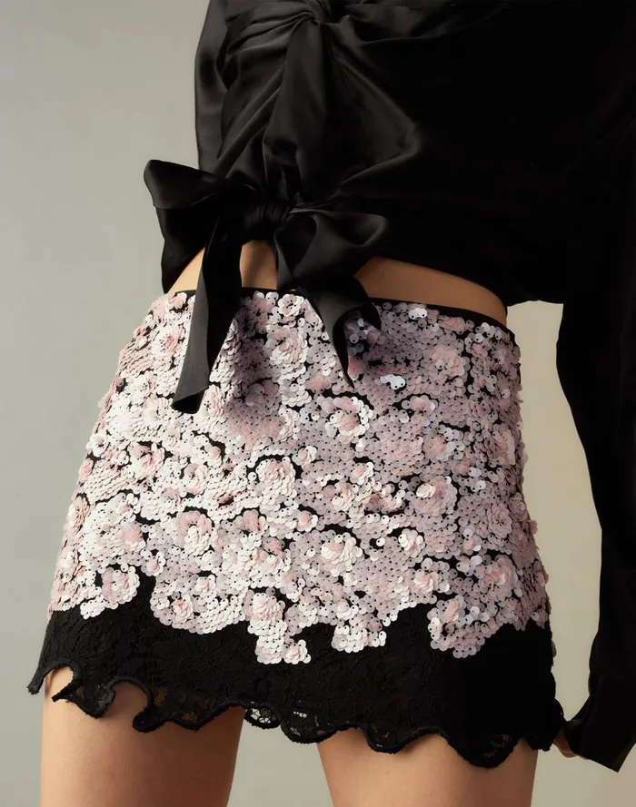 Women CLOTHING Cynthia Rowley The Cosmo Sequin Skirt