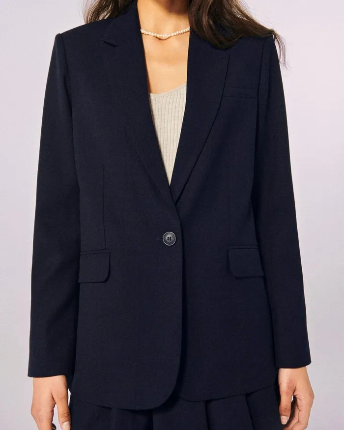 Women Coats and Jackets From Future Blazer Jacket Navy