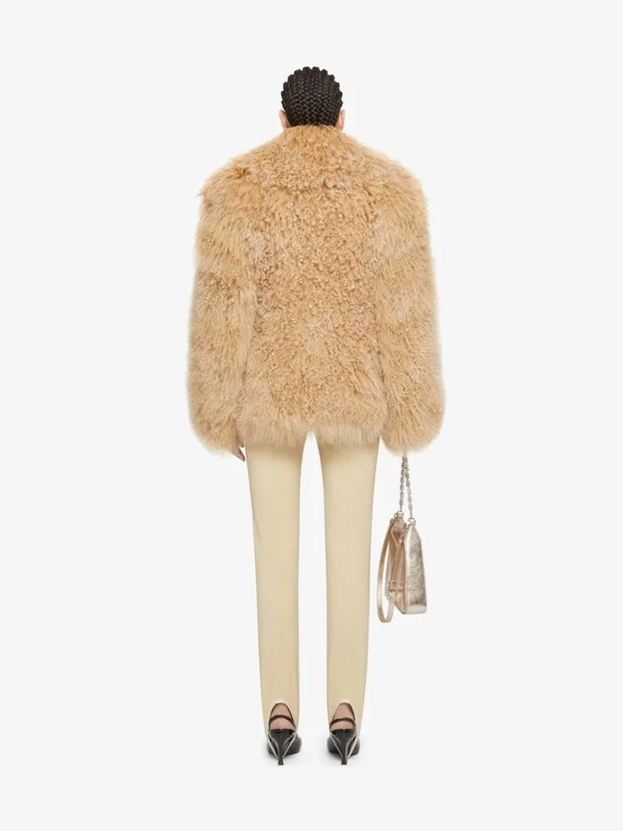 Women Coats and Jackets Givenchy Coat In Fur Desert