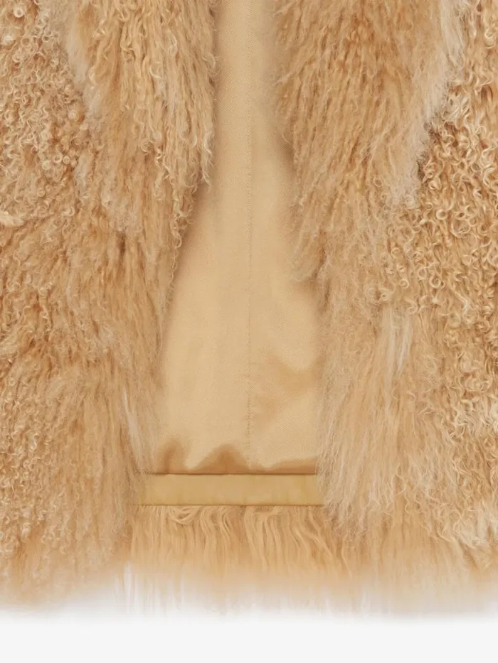 Women Coats and Jackets Givenchy Coat In Fur Desert