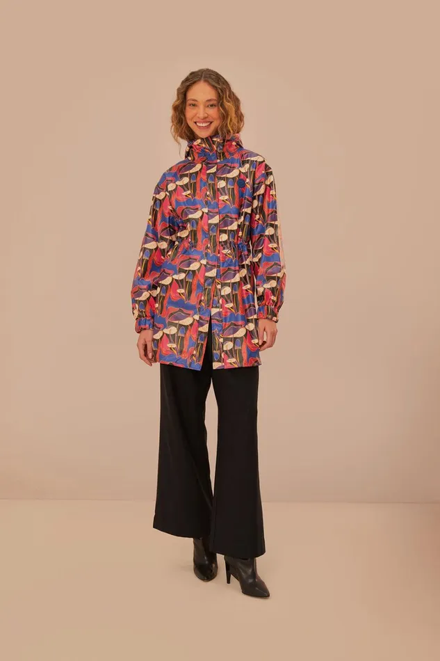 Women Coats Farm Rio Wild Mushrooms Short Raincoat