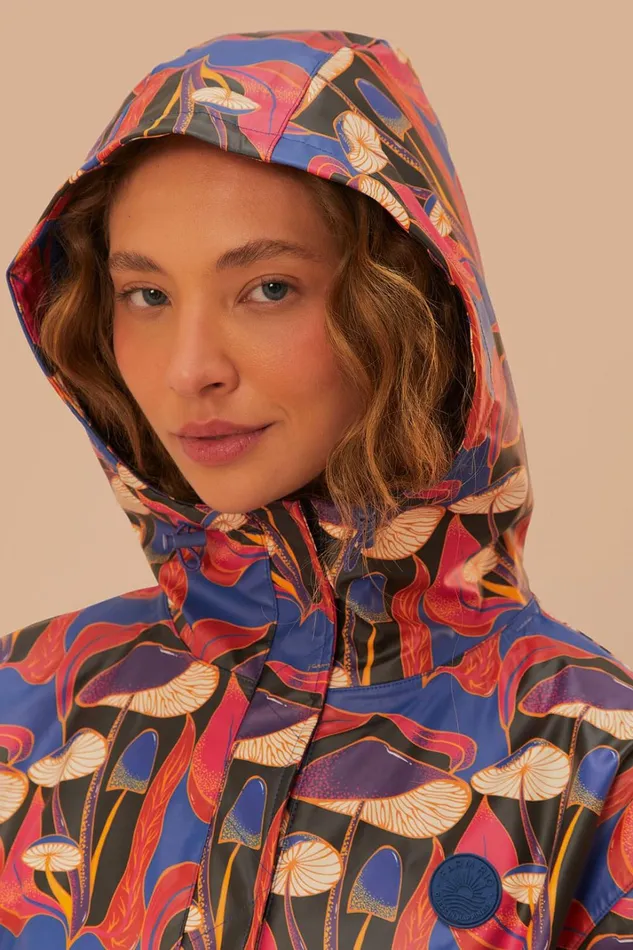 Women Coats Farm Rio Wild Mushrooms Short Raincoat