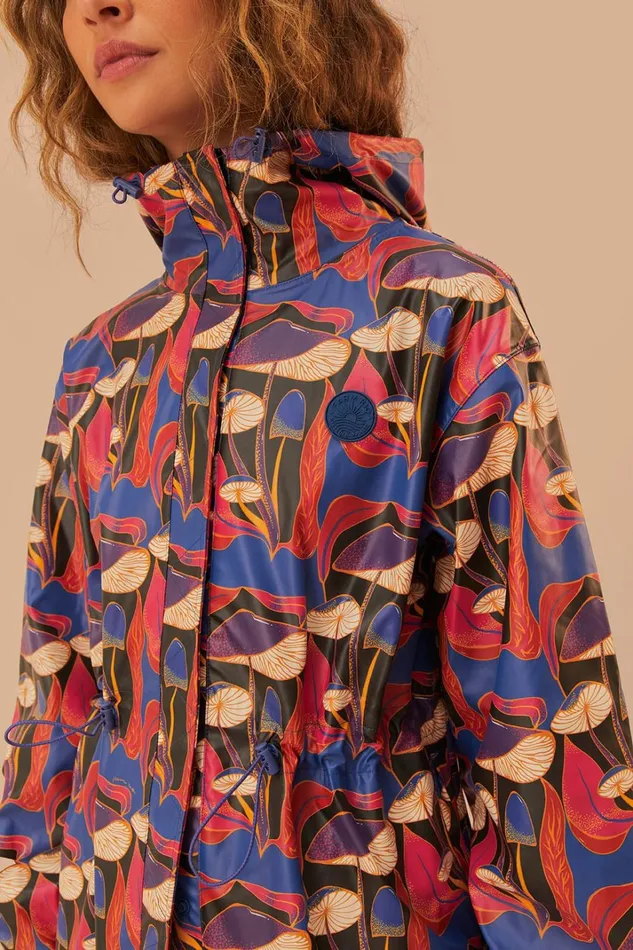 Women Coats Farm Rio Wild Mushrooms Short Raincoat
