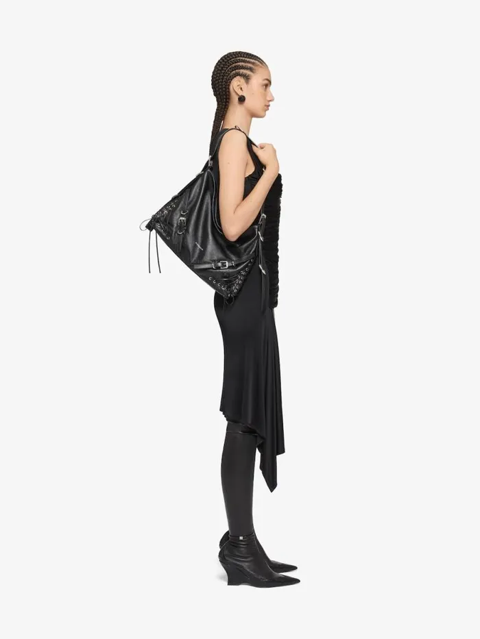 Women Crossbody Bags Givenchy Medium Voyou Bag In Corset Style Leather Black Women Crossbody Bags Givenchy Medium Voyou Bag In Corset Style Leather Black