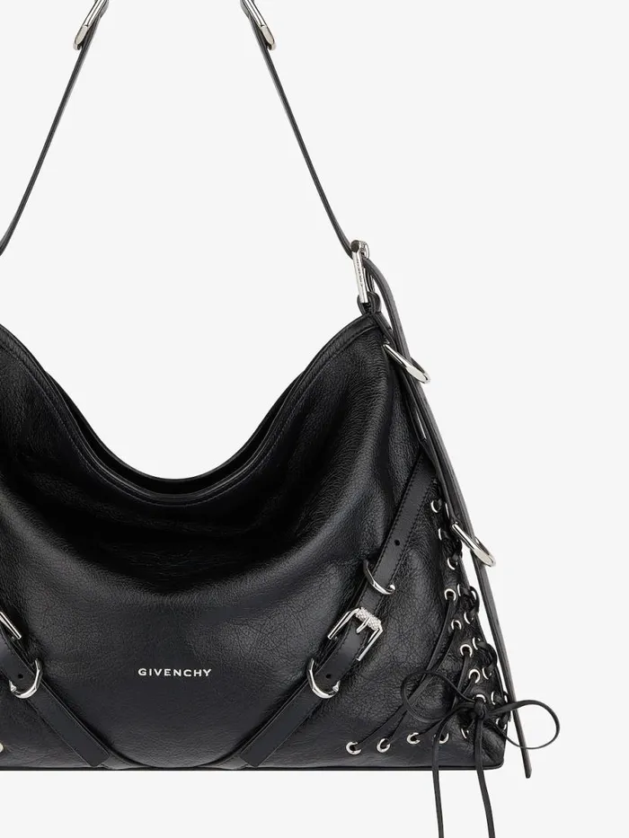 Women Crossbody Bags Givenchy Medium Voyou Bag In Corset Style Leather Black Women Crossbody Bags Givenchy Medium Voyou Bag In Corset Style Leather Black