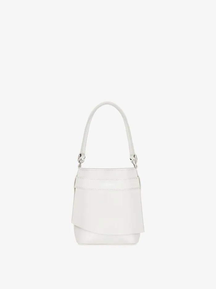 Women Crossbody Bags Givenchy Micro Shark Lock Bucket Bag In Box Leather Ivory Women Crossbody Bags Givenchy Micro Shark Lock Bucket Bag In Box Leather Ivory