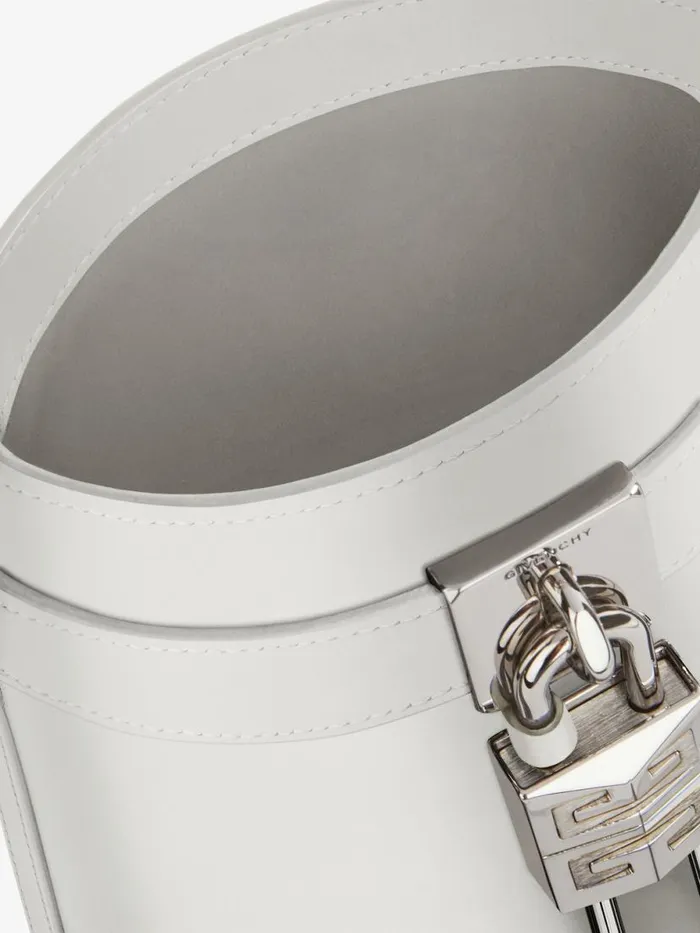 Women Crossbody Bags Givenchy Micro Shark Lock Bucket Bag In Box Leather Ivory Women Crossbody Bags Givenchy Micro Shark Lock Bucket Bag In Box Leather Ivory