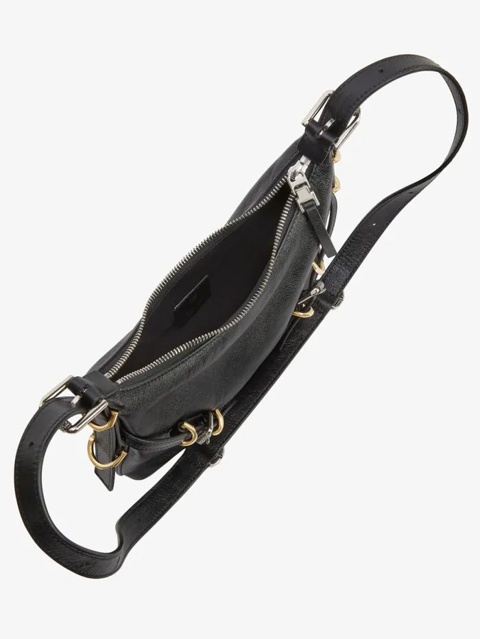 Women Crossbody Bags Givenchy Mini Voyou Bag In Leather Black