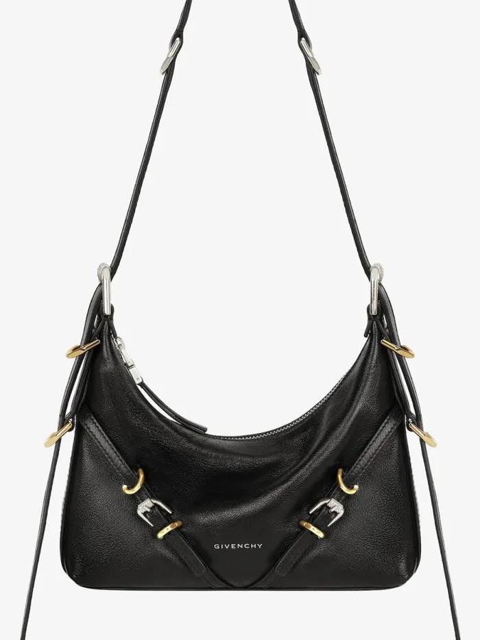 Women Crossbody Bags Givenchy Mini Voyou Bag In Leather Black