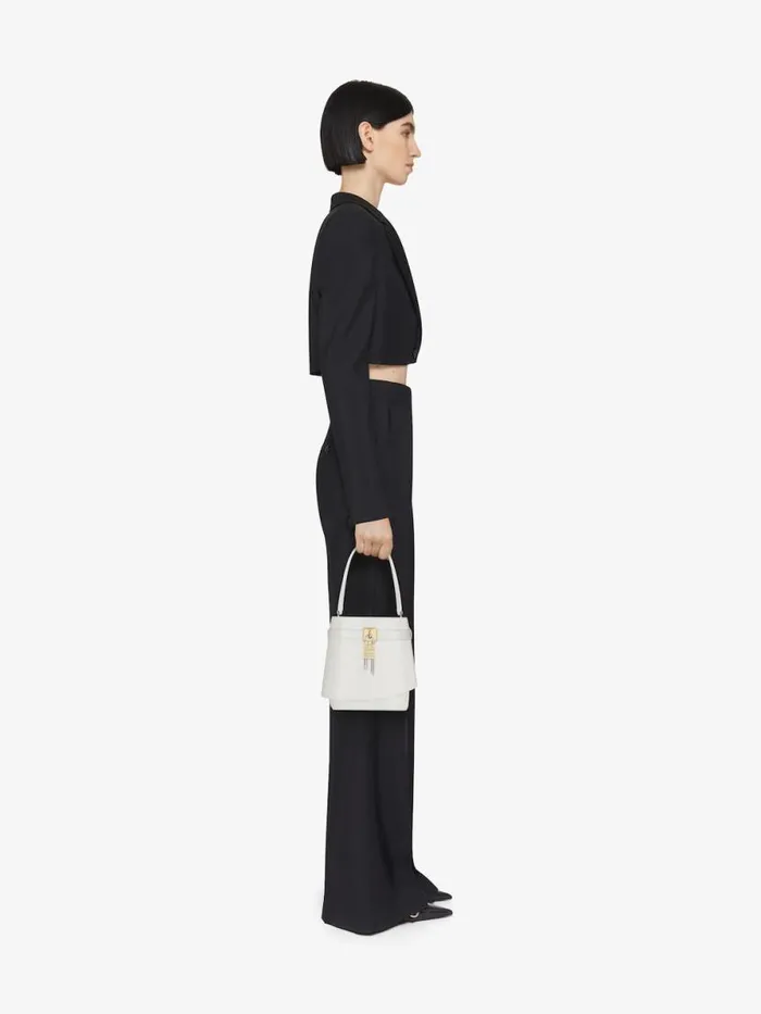 Women Crossbody Bags Givenchy Shark Lock Bucket Bag In Box Leather Ivory Women Crossbody Bags Givenchy Shark Lock Bucket Bag In Box Leather Ivory