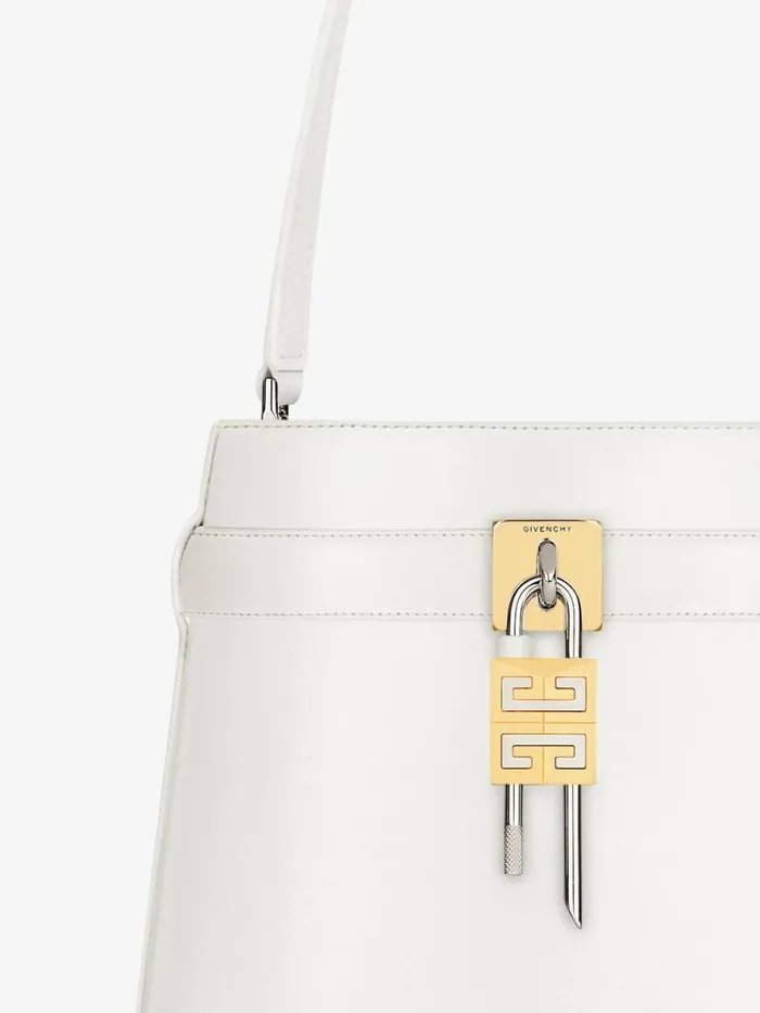 Women Crossbody Bags Givenchy Shark Lock Bucket Bag In Box Leather Ivory Women Crossbody Bags Givenchy Shark Lock Bucket Bag In Box Leather Ivory