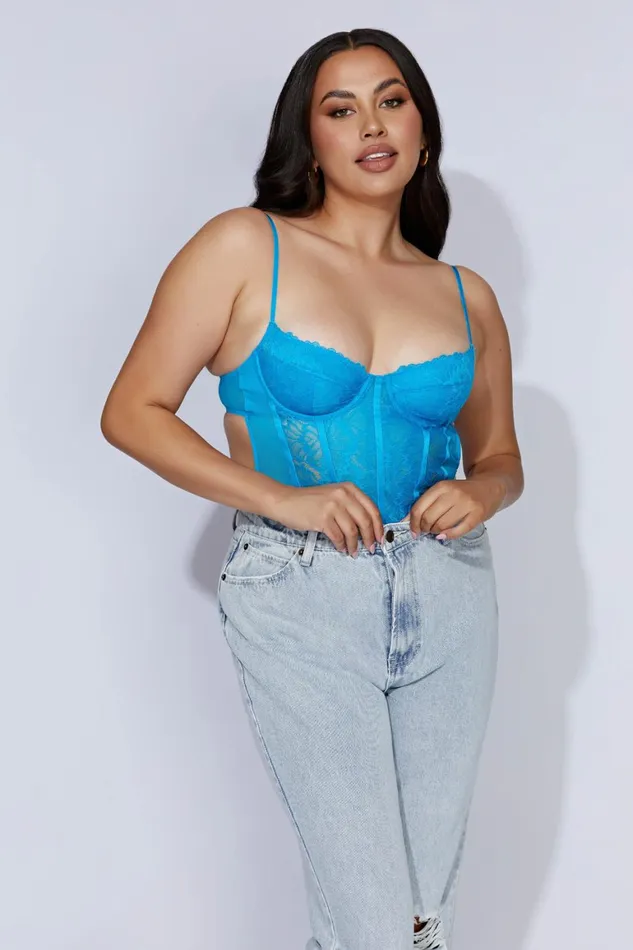 Women Daisy Lace Mesh Bodysuit 8211 Cerulean Blue Ceruleanblue Meshki Bodysuits Women Daisy Lace Mesh Bodysuit 8211 Cerulean Blue Ceruleanblue Meshki Bodysuits