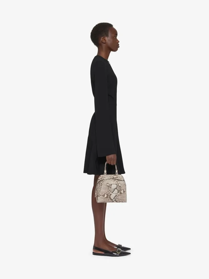 Women Dresses Givenchy Dress In Crepe And Satin With 4G Liquid Detail Black