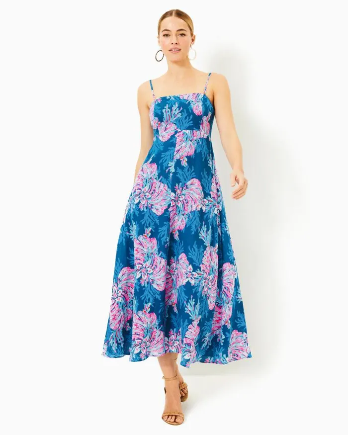 Women Dresses Lilly Pulitzer Bryson Maxi Dress Low Tide Navy Its Ofishell Women Dresses Lilly Pulitzer Bryson Maxi Dress Low Tide Navy Its Ofishell