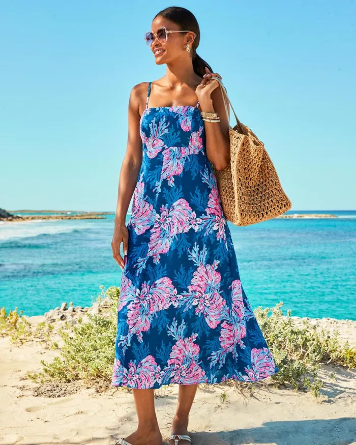 Women Dresses Lilly Pulitzer Bryson Maxi Dress Low Tide Navy Its Ofishell Women Dresses Lilly Pulitzer Bryson Maxi Dress Low Tide Navy Its Ofishell