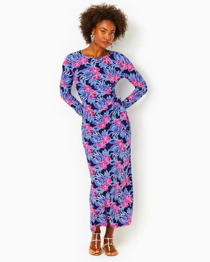Women Dresses Lilly Pulitzer Bryson Maxi Dress Low Tide Navy Its Ofishell Women Dresses Lilly Pulitzer Bryson Maxi Dress Low Tide Navy Its Ofishell