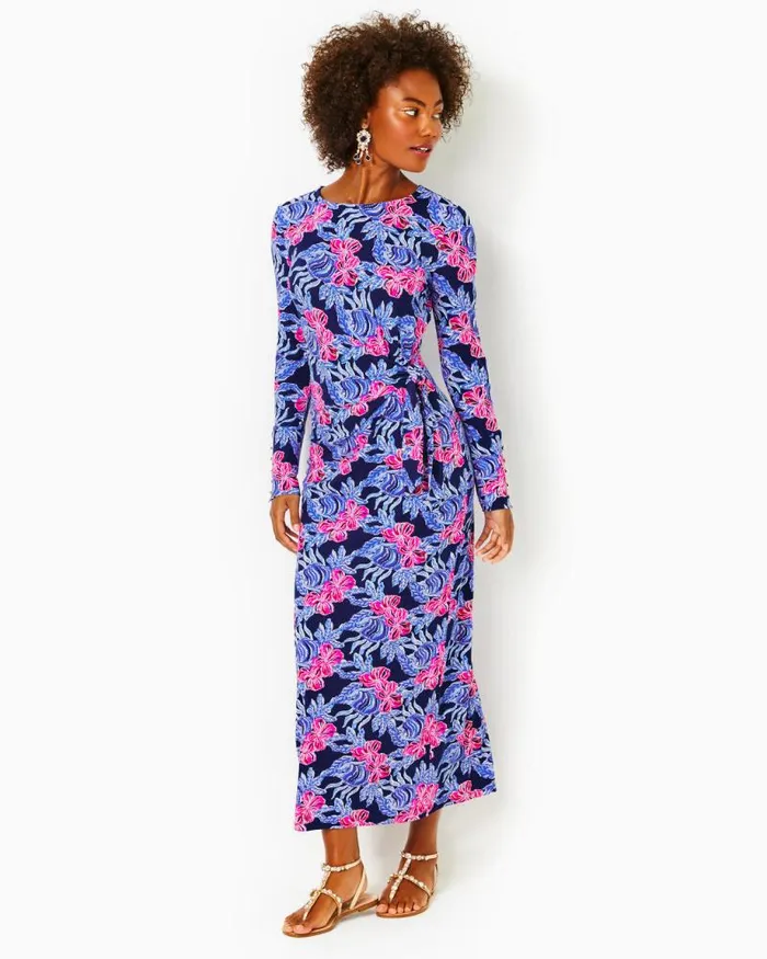 Women Dresses Lilly Pulitzer Bryson Maxi Dress Low Tide Navy Its Ofishell Women Dresses Lilly Pulitzer Bryson Maxi Dress Low Tide Navy Its Ofishell