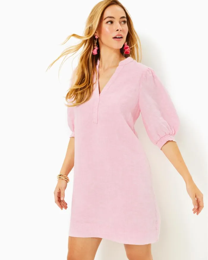 Women Dresses Lilly Pulitzer Krysta Tunic Dress Resort White Shell Collector Women Dresses Lilly Pulitzer Krysta Tunic Dress Resort White Shell Collector