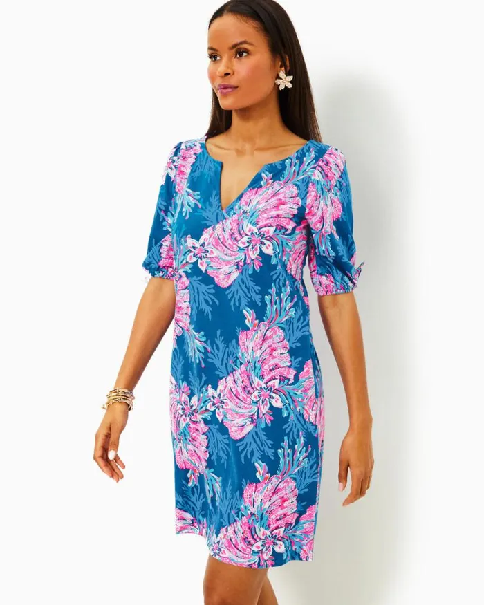 Women Dresses Lilly Pulitzer Krysta Tunic Dress Resort White Shell Collector Women Dresses Lilly Pulitzer Krysta Tunic Dress Resort White Shell Collector