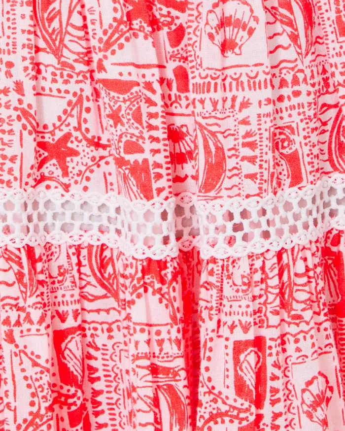 Women Dresses Lilly Pulitzer Ritamarie Ruffle Dress Resort White Flora Faille Women Dresses Lilly Pulitzer Ritamarie Ruffle Dress Resort White Flora Faille