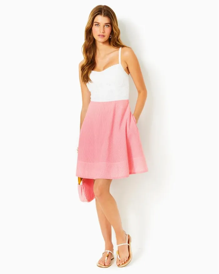 Women Dresses Lilly Pulitzer Ritamarie Ruffle Dress Resort White Flora Faille Women Dresses Lilly Pulitzer Ritamarie Ruffle Dress Resort White Flora Faille