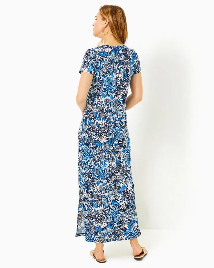 Women Dresses Lilly Pulitzer UPF 50 ChillyLilly Seralina Maxi Dress Briny Blue A Bit Salty Engineered Chillylilly Women Dresses Lilly Pulitzer UPF 50 ChillyLilly Seralina Maxi Dress Briny Blue A Bit Salty Engineered Chillylilly