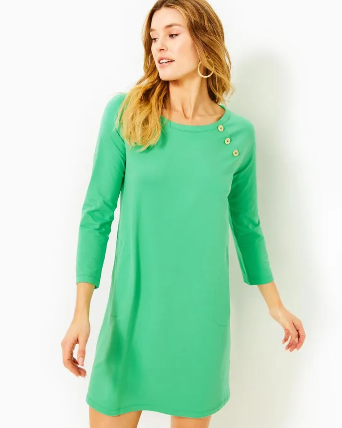 Women Dresses Lilly Pulitzer UPF 50 Kaelin Dress True Navy