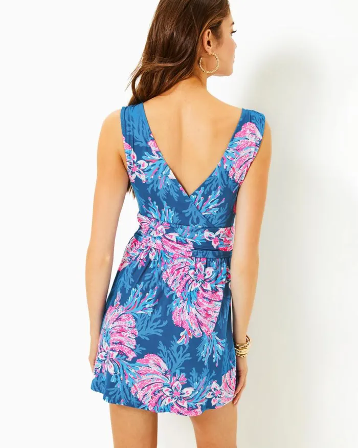 Women Dresses Lilly Pulitzer UPF 50 Kaelin Dress True Navy Women Dresses Lilly Pulitzer UPF 50 Kaelin Dress True Navy