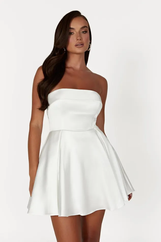 Women Eileen Mini Dress 8211 White White Meshki Mini Dresses