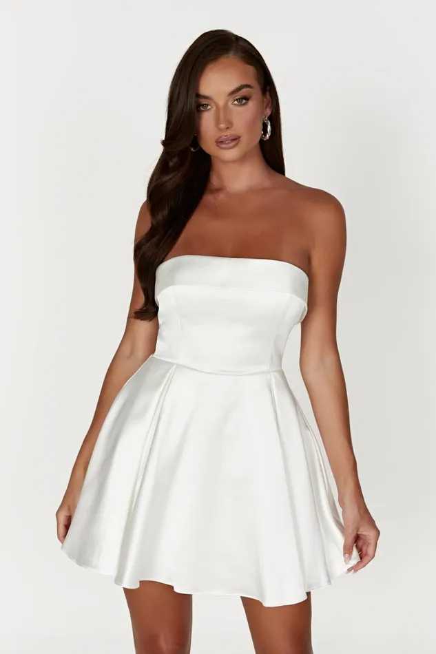 Women Eileen Mini Dress 8211 White White Meshki Mini Dresses