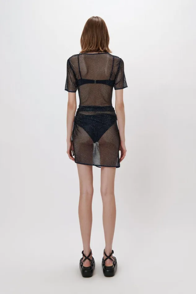 Women Electra Tee Midnight Jonathan Simkhai Tops and Bodysuits
