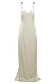 Women Elenora Rose Gown 8211 Champagne Champagne Meshki Maxi Dresses