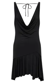 Women Floriana Ruffle Mini Dress 8211 Black Black Meshki Mini Dresses