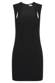Women Frida Crepe Mini Dress 8211 Black Black Meshki Mini Dresses