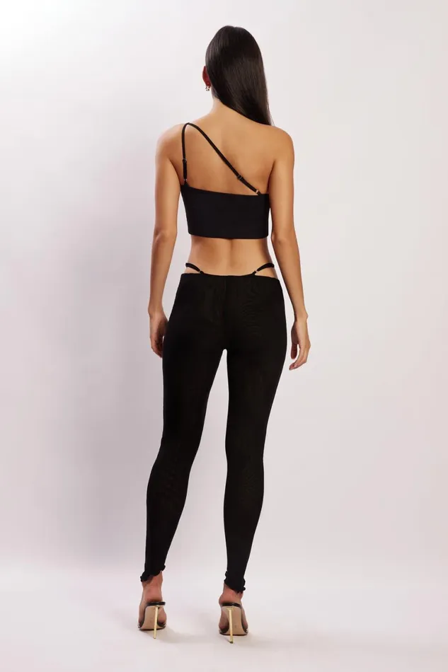 Women Gabriella Cutout Full Length Pants 8211 Black Black Meshki Pants Women Gabriella Cutout Full Length Pants 8211 Black Black Meshki Pants