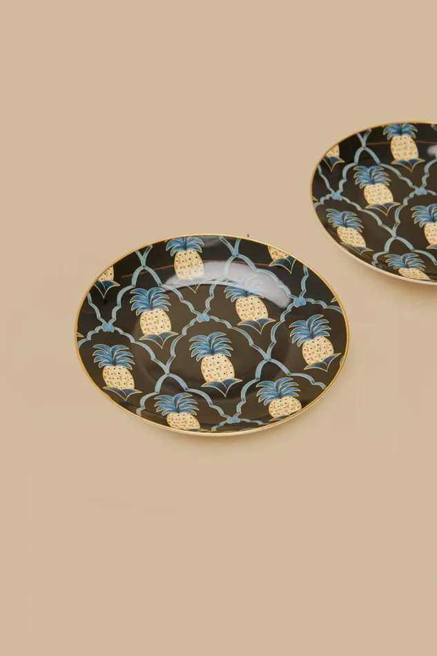Women Gifts Farm Rio Romantic Pineapple Dessert Plate