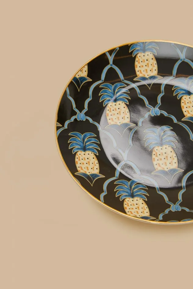 Women Gifts Farm Rio Romantic Pineapple Dessert Plate