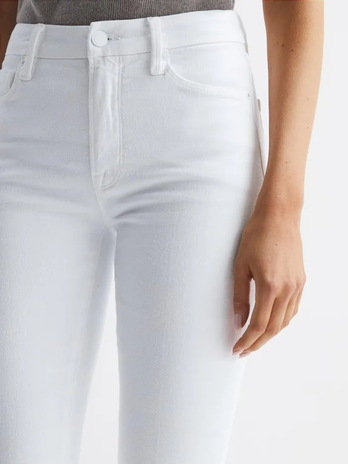 Women Good American Straight Leg Skinny Jeans White Reiss Jeans