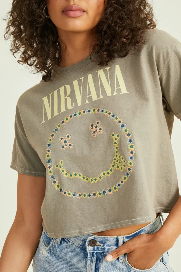 Women Graphics Altar8217d State Nirvana Smiley Baby Tee