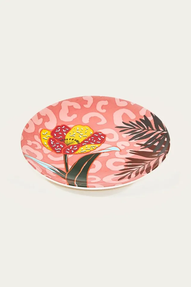 Women Happiness A La Table Farm Rio Flower Plate