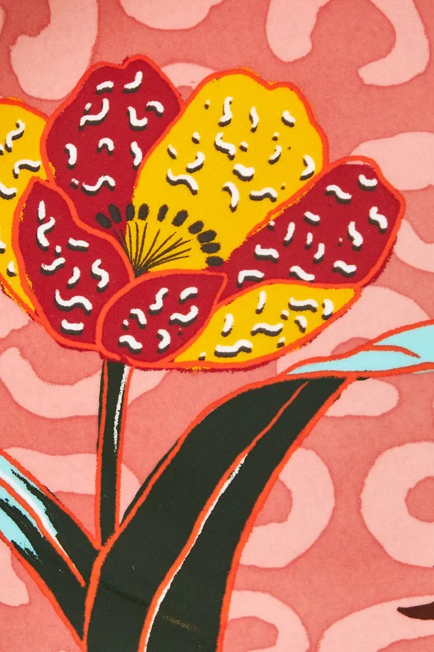 Women Happiness A La Table Farm Rio Flower Plate