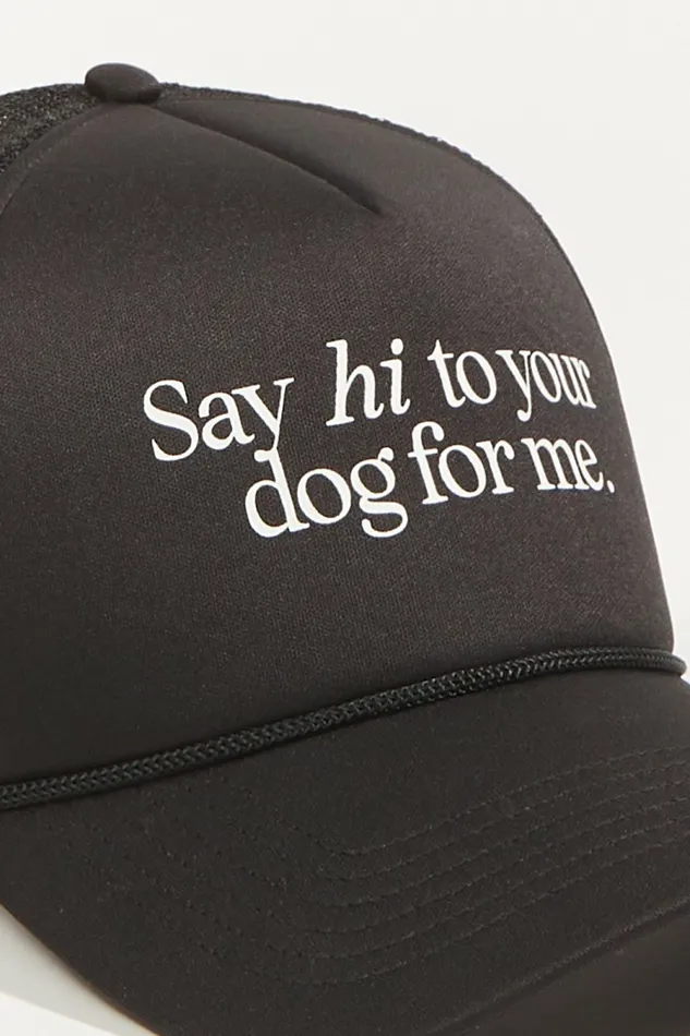 Women Hats Altar8217d State Say Hi to Your Dog Trucker Hat
